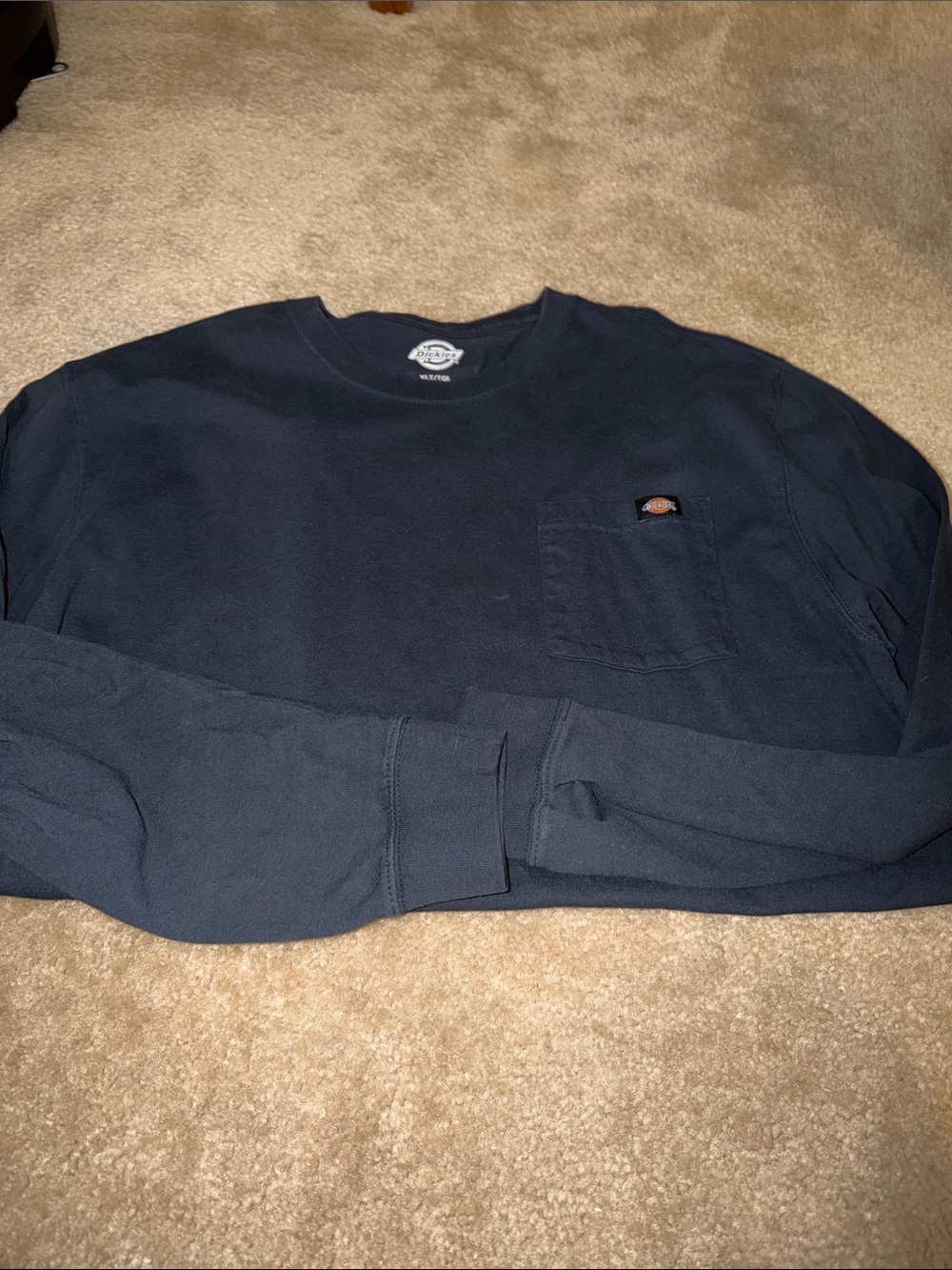 Dickies Dark Navy Long Sleeve Pocket Shirt